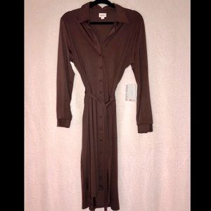 LulaRoe Ellie Dress NWT Color Chocolate
